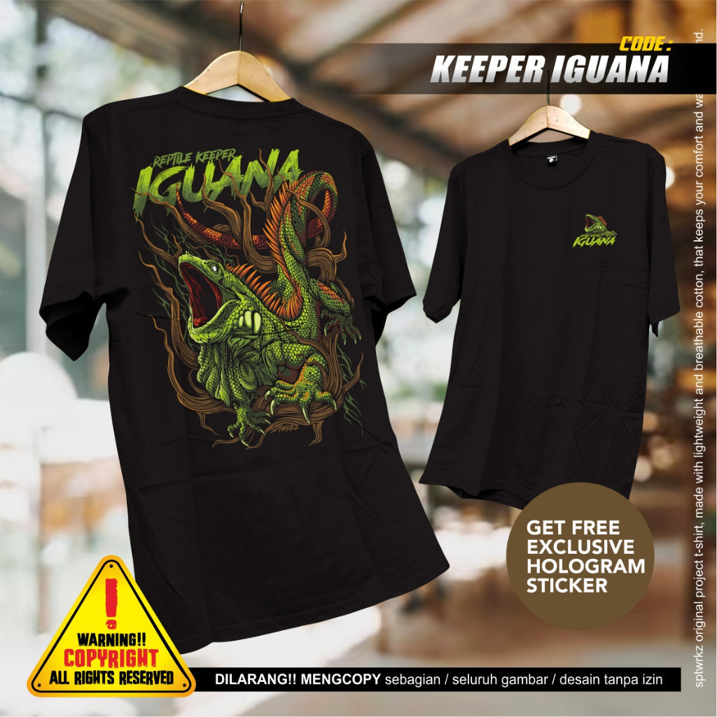 เสื้อยืด Iguana Iguana Lovers, Iguana Keeper