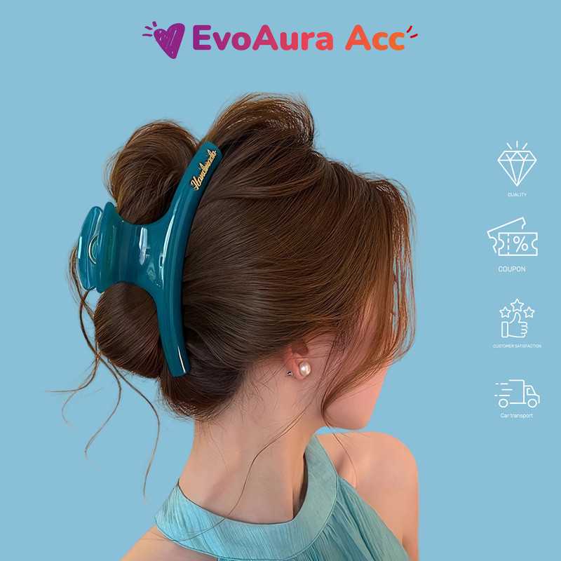 [พร้อมส่ง] EvoAura กิ๊บฉลาม 15cm ใหญ่ยักษ์ กันน้ำ ลุยสงกรานต์ไม่หลุด สำหรับคนผมหนามาก💦