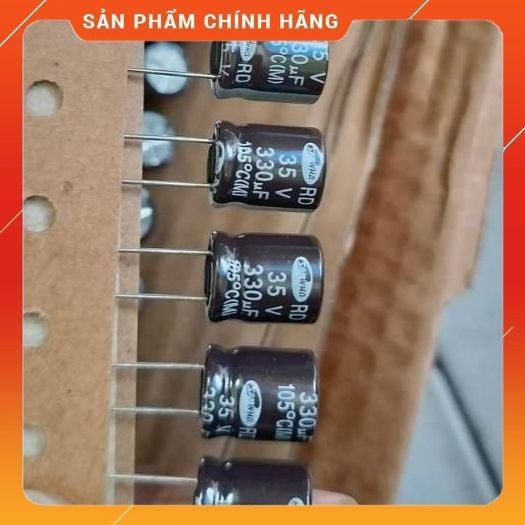 [ 20 ชิ้น ] POWER CAPACITOR 330UF, 35V330UF, 330UF35V SAMWHA (10X12.5mm )