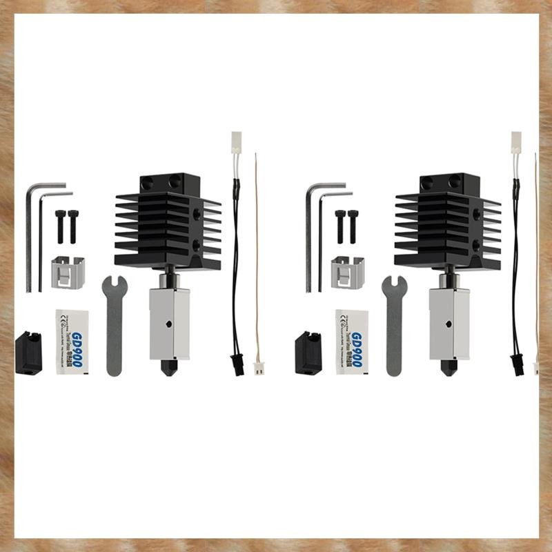 [KYG] 2X อัพเกรด Hotend สําหรับ Qidi X Plus 3/X Max 3/X Smart 3/Q1 Pro หัวฉีดเหล็กชุบแข็ง Hotend 50W