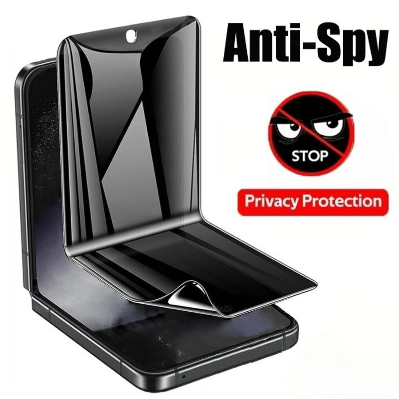 ความเป็นส่วนตัว Anti Peeping Spy Hydrogel ฟิล์มป้องกันหน้าจอ สําหรับ Samsung Galaxy Z Flip 8 7 6 5 4 3