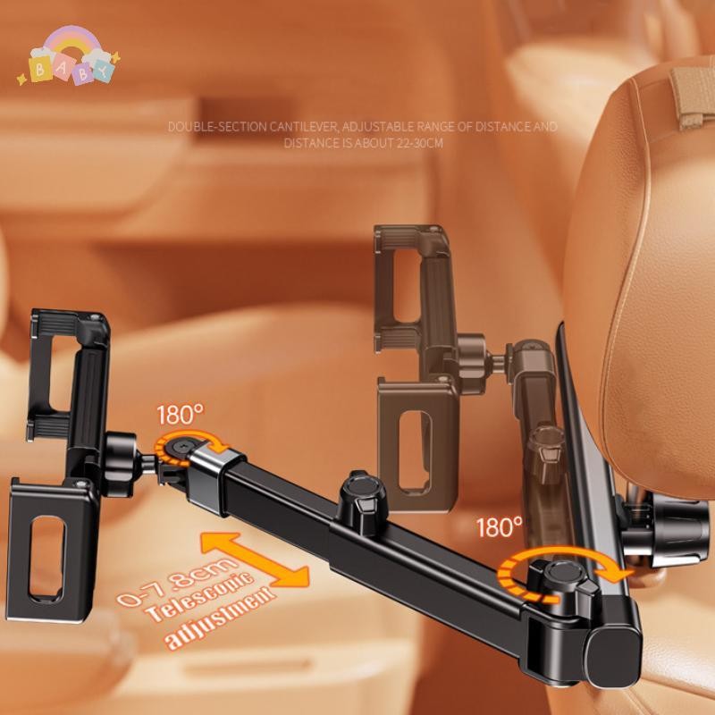 [BB-t] Car Headrest Tablet Holder 3 In 1 ที่วางโทรศัพท์เบาะหลังแบบยืดได้สําหรับ IPad Air/Mini Samsun