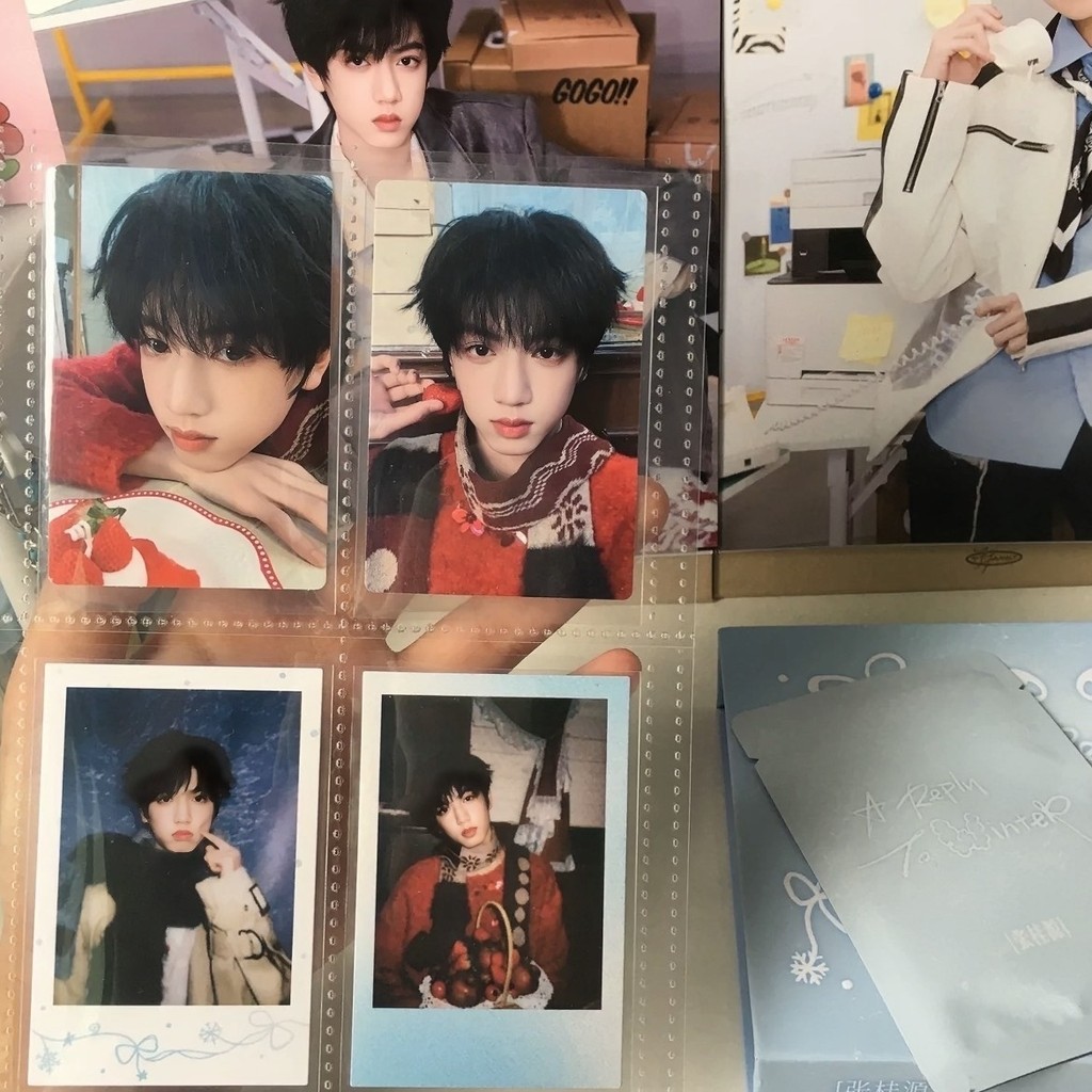 Binding Winter Reply Running Three Winter Reply Zhang Guiyuan Single Style Photocard Polaroid ของแท้
