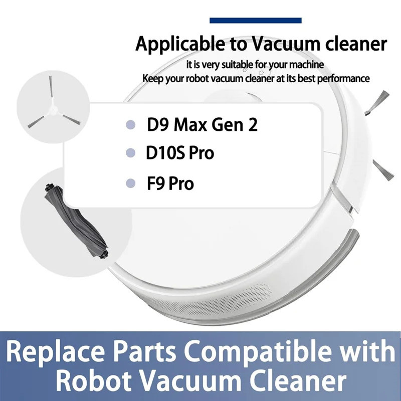 SOFT-Replacement Kit อุปกรณ์เสริมสําหรับ Dreame D9 Max Gen2 / D10S Pro / D10S หุ่นยนต์เครื่องดูดฝุ่น