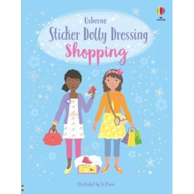 Sticker Dolly Dressing Shopping by Jo Moore (UK edition, paperback)