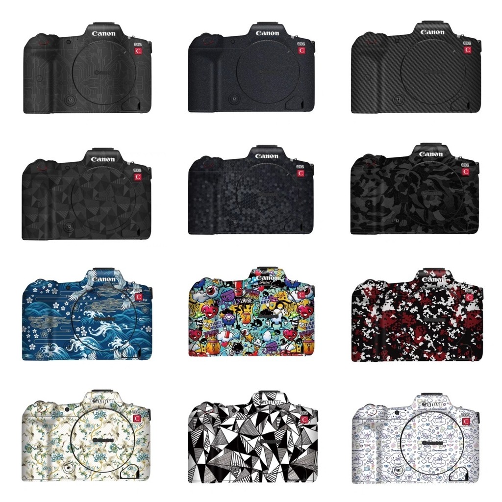 สต็อกพร้อม#漫步驴适用于佳能R5C贴纸相机保护贴膜彩色全包机身无痕背胶皮肤0407hw