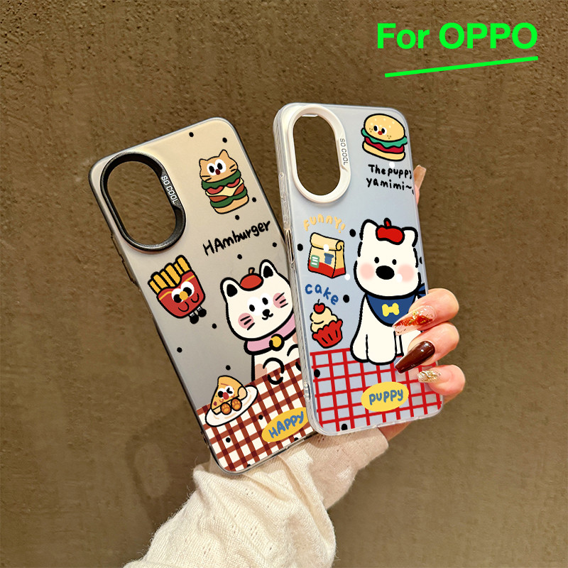 สำหรับ เคสโทรศัพท์ OPPO A3 A3X A60 5G A9 A18 หมาและเค้ก A38 A15 A15s A60 A35 A17 A17K A79 5G OPPOA57 4G A55 A77 A77S4G - รูปที่ 7