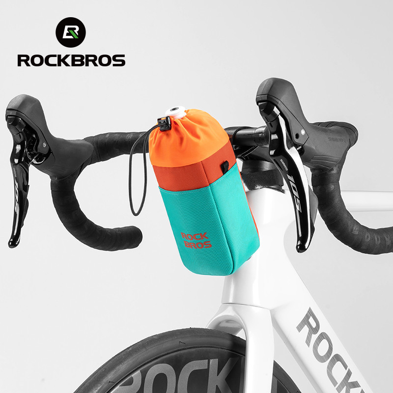 ROCKBROS ขวดน้ําอลูมิเนียมฟิล์ม น้ําหนักเบา พกพา ที่วางขวดน้ําจักรยาน สําหรับแฮนด์และบาร์ MTB Road Bike