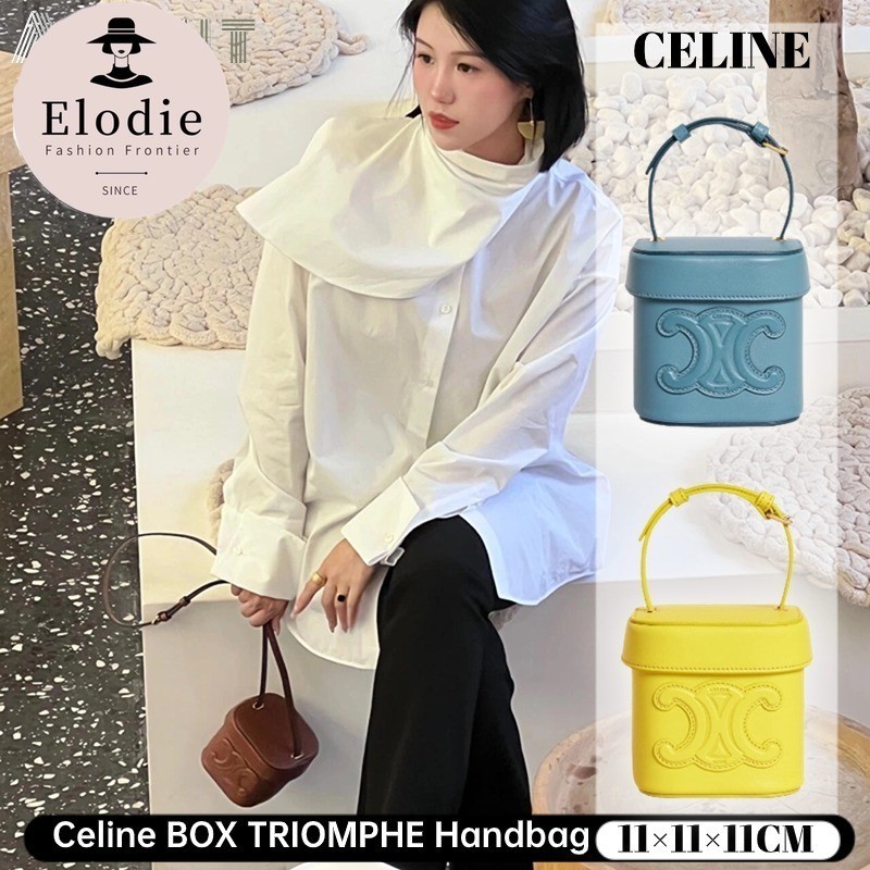 เซลีน Celine BOX TRIOMPHE Handbag กระเป๋าถือผู้หญิง & กระเป๋าสะพายข้าง