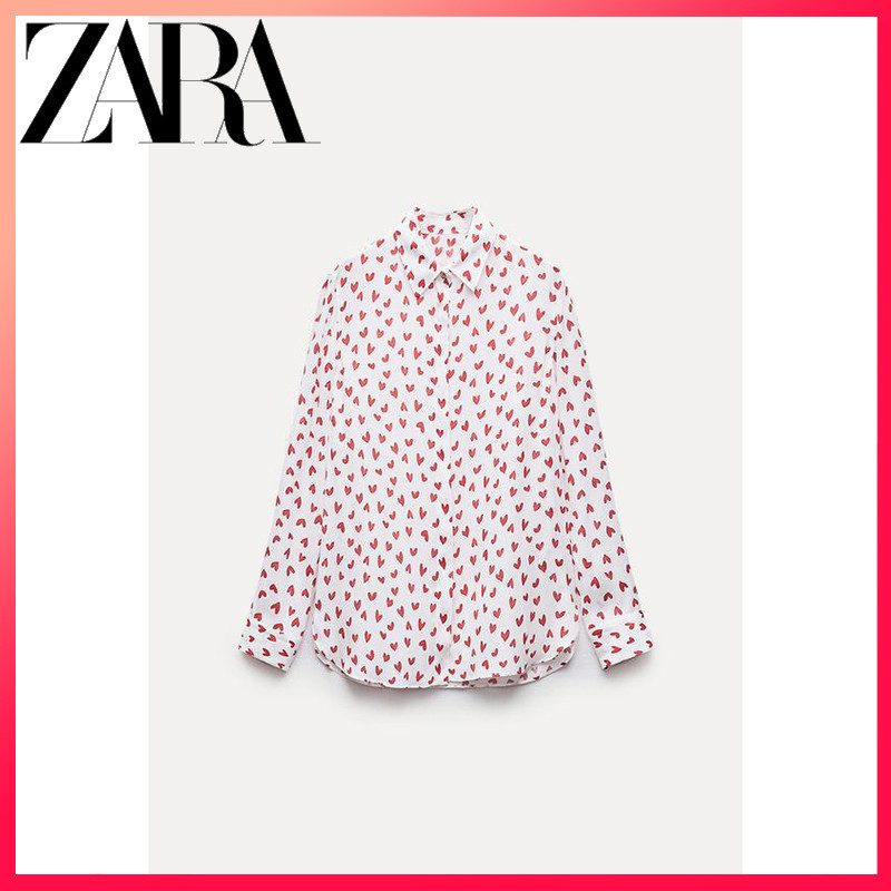เสื้อเชิ้ตพิมพ์ลาย ZW Series ผู้หญิงใหม่ ZARA