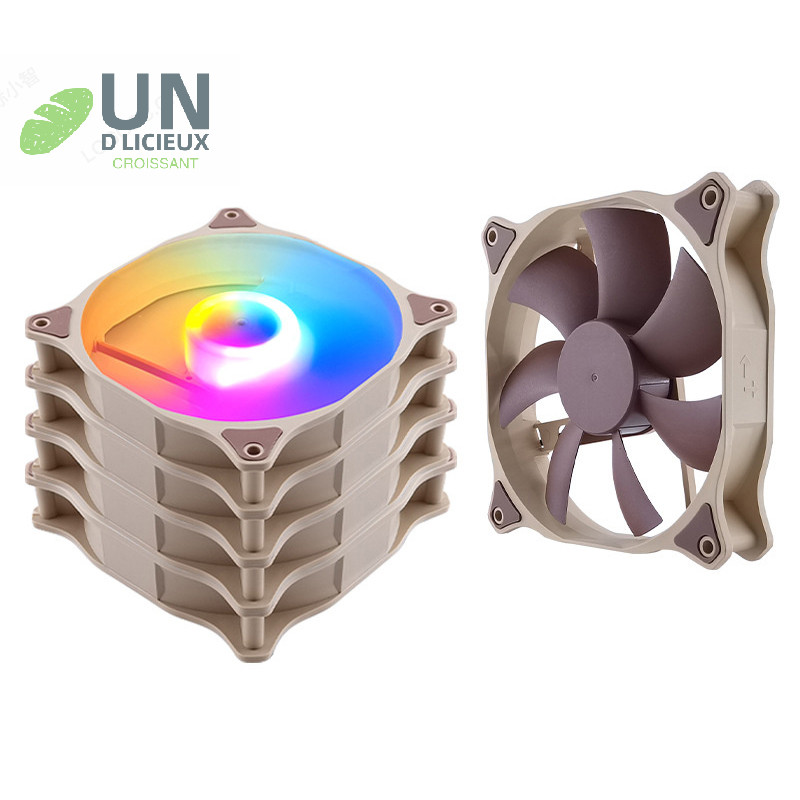 ดี 4pin 12 ซม.เดสก์ท็อป PC พัดลมคอมพิวเตอร์ RGB บรรยากาศโคมไฟกรณี Cooler High Airflow เงียบ Air Cooling เครื่องมือ DC12V อุปกรณ์เสริมดี
