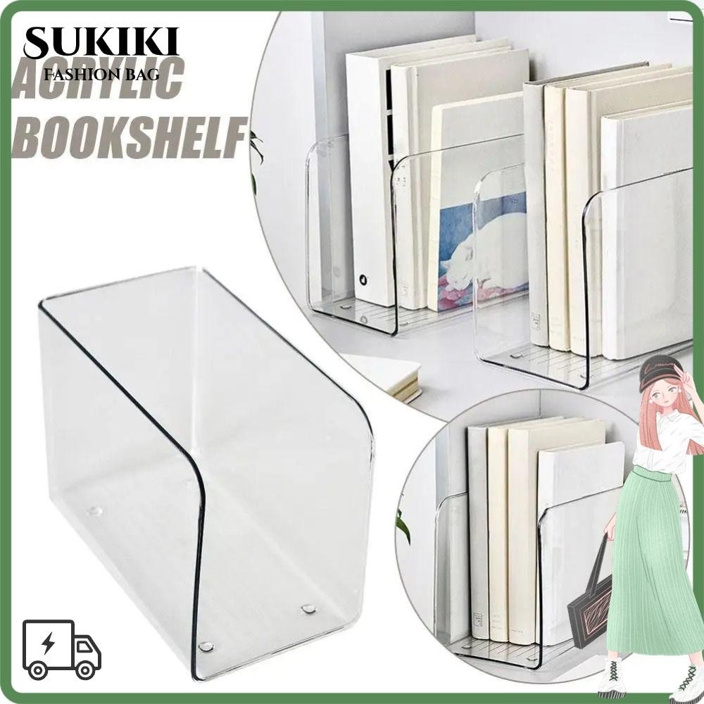 ขาตั้งหนังสือ ซูกิกิ, ชั้นวางหนังสืออะคริลิครูปตัวยู, ที่คั่นหนังสือโปร่งใสรวมกันฟรีที่เรียบง่ายโฮมออฟฟิศ