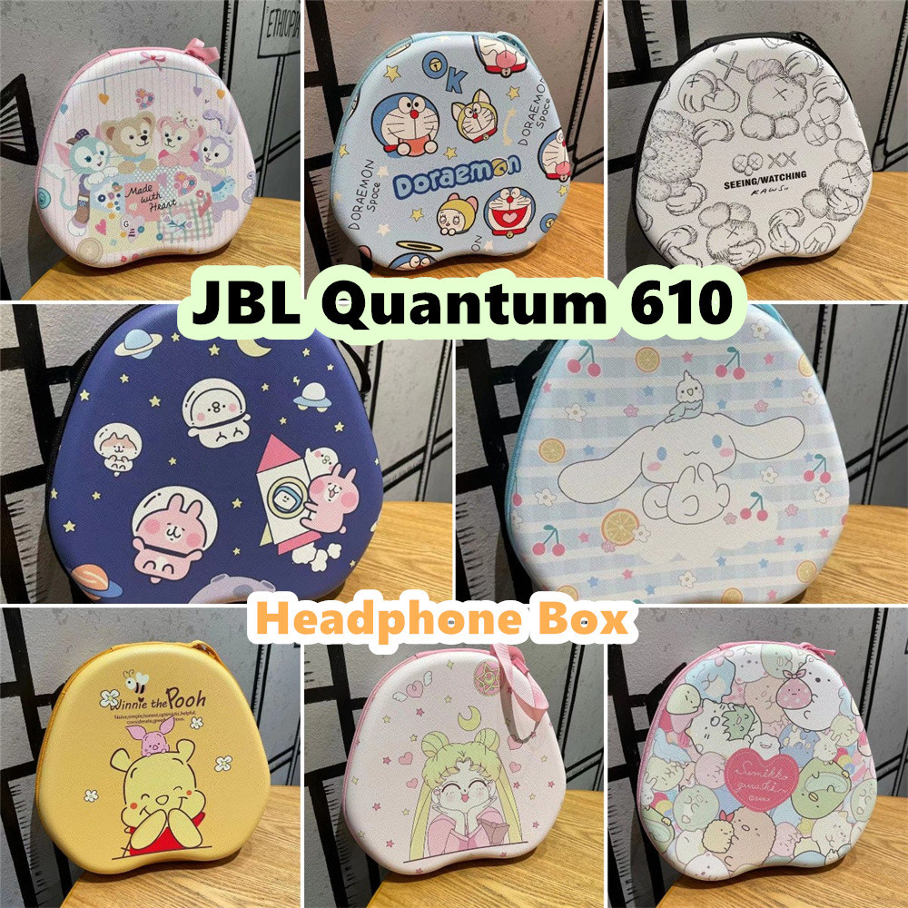 In Stock สําหรับ JBL Quantum 610 เคสหูฟัง Niche รูปแบบการ์ตูนชุดหูฟังกระเป๋าเก็บปลอกกล่อง