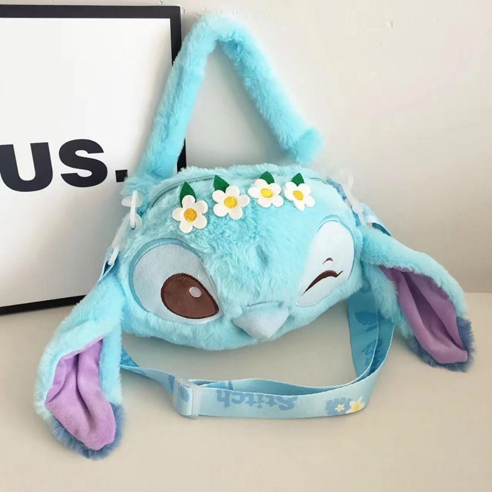 กระเป๋าถือตุ๊กตา ROSE, กระเป๋า Messenger ของอนิเมะ, กระเป๋าสะพายข้าง Stitch Pooh Bear Stitch