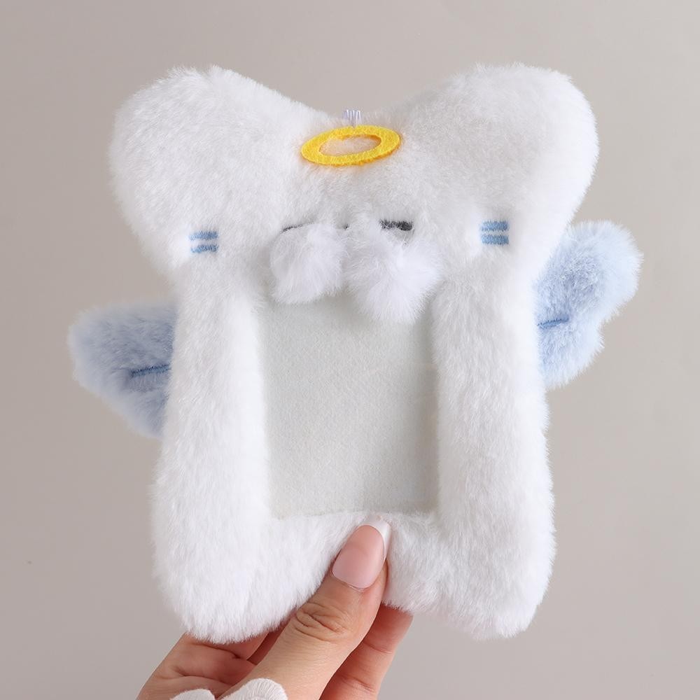 HOBBYIN Photocard ,กระเป๋าการ์ตูนพวงกุญแจPlush Photocard ,แฟชั่นน่ารักผู้ถือบัตรนักเรียนไอดอลภาพฝาครอบป้องกันStar Shape Photo Card Holder