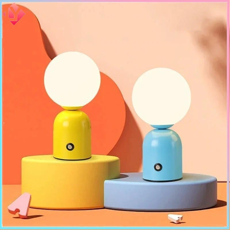 โคมไฟตั้งโต๊ะ LED แบบชาร์จไฟได้สวิตช์สัมผัส Stepless Dimming Night Light สําหรับห้องนอนบาร์ข้างเตียงตกแต่งโต๊ะโคมไฟตั้งโต๊ะ