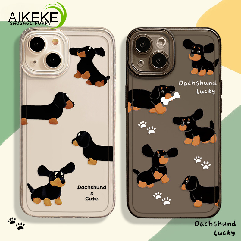 สําหรับ Huawei Pura 70 Ultra P60 P50 P40 P30 Pro P60 ART Mate 60 50 40 30 20 Pro Plus SE เคสโทรศัพท์น่ารัก Sausagedog Dachshund Soft TPU ฝาหลัง
