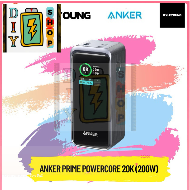 [🚨🚨ส่งด่วนในไทย🚨🚨][สินค้ามือ1 พร้อมส่ง] ANKER Prime PowerCore 20K 20000 mAh (200W)