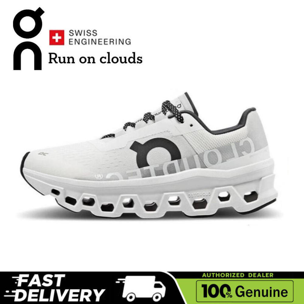 On Running Cloud Cloudmonster Men and women sneakers Casual breathable running shoes white【On Runnin