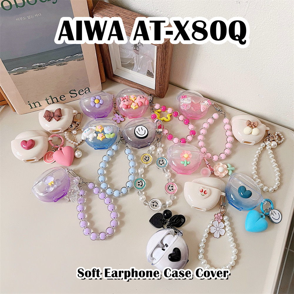 【Case Home】นําไปใช้กับ AIWA AT-X80Q เคส Case เคสหูฟัง การ์ตูนชุดนวัตกรรม ซิลิโคนนุ่ม เคส เคสหูฟัง
