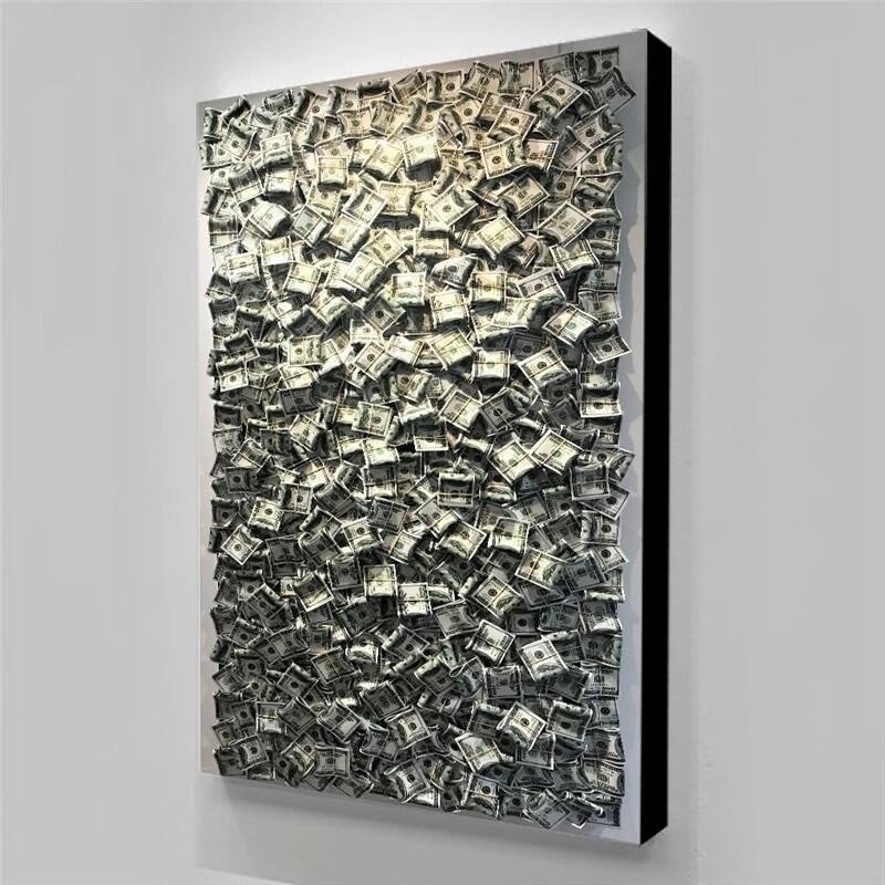 1 Piece Poster Canvas Wall Art Hd Money Abstract Funny Cool Prints Poster Gift Home Decoration Painting For Bedroom Modular Pictures