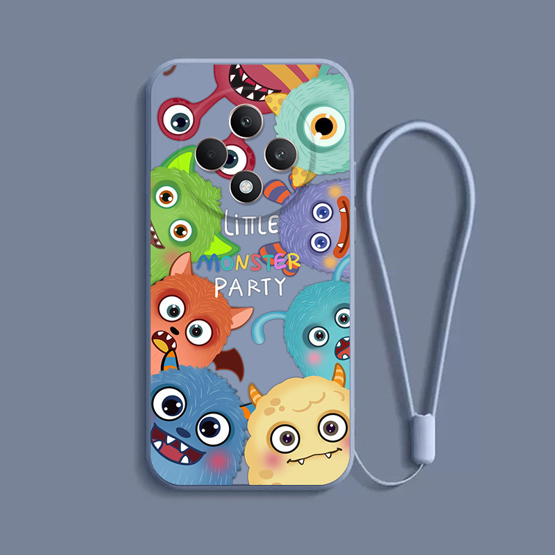 เคส OPPO Reno 12F 5G Reno12F Reno10 Reno7z Reno8z Reno5 Reno5 น่ารักจักรวาลมอนสเตอร์สีทึบเคสโทรศัพท์ Softcase ซิลิโคนเหลวกันกระแทก