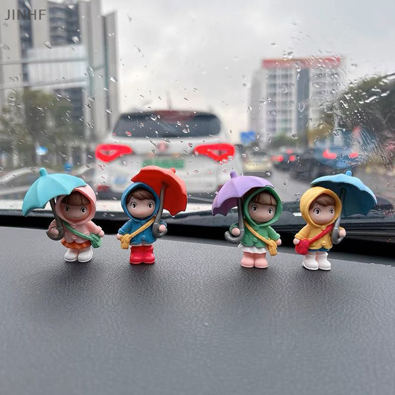 [BestBuyshop] ร่มเรซินน่ารักตุ๊กตาสาวคอนโซลกลางรถตกแต่งเครื่องประดับภายในรถยนต์อุปกรณ์เสริมสต็อกใหม่