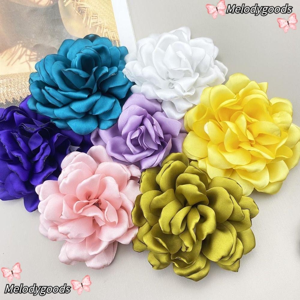Melodg Multi Layered Camellia เข็มกลัด,เกาหลี 10 ซม.ผ้าดอกไม้เข็มกลัด,Handmade ผู้หญิงแฟชั่นเสื้อกันหนาว Coat Pin