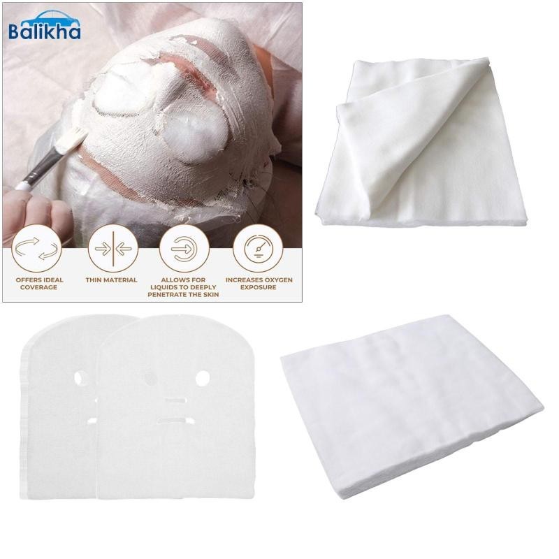 [บาลิข่า] 100 ชิ้น Face Gauze Breathable Gauze Face Pad Gauze Facial สําหรับร้านเสริมสวย