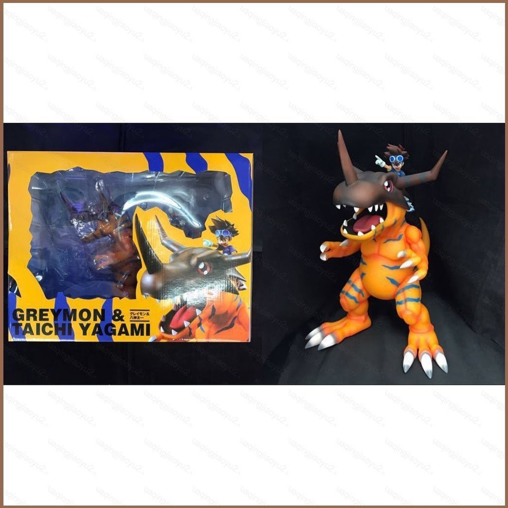 Digimon Adventure Action Figure Yagami Taichi Greymon ตุ๊กตาของเล่นสําหรับของขวัญเด็กคอลเลกชันเครื่อ