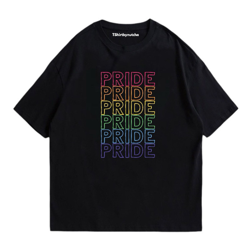 เสื้อยืด pride month “pride fonts” 🌈  2024