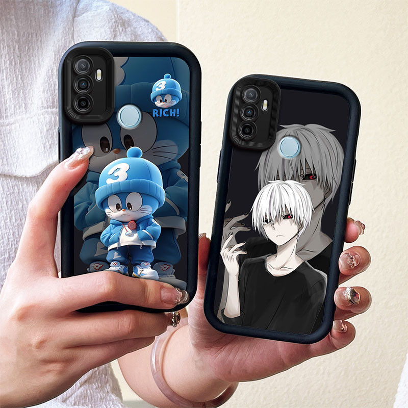 สําหรับ OPPO A53 2020 CPH2127 กรณีกันกระแทกการ์ตูนซิลิโคน TPU ป้องกันเต็มเคสโทรศัพท์สําหรับ OPPO A53