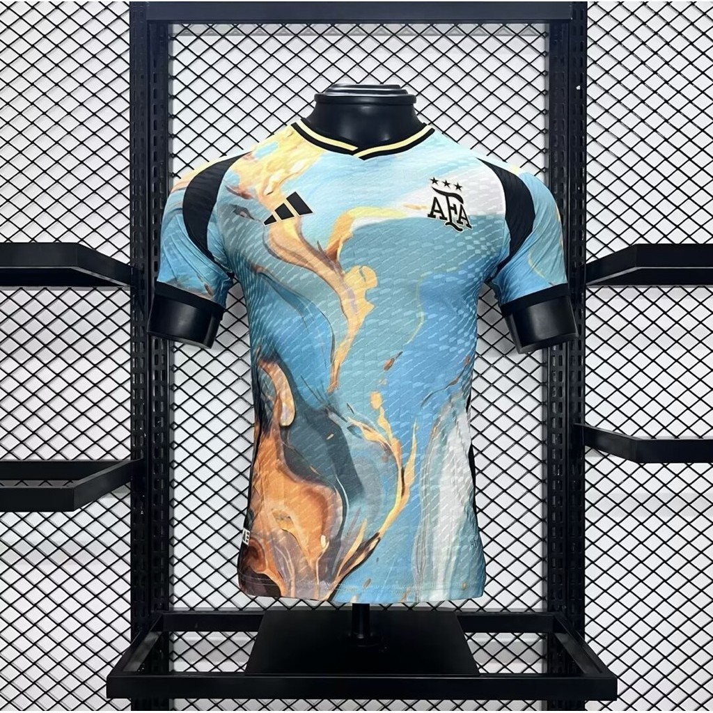 [รุ่นผู้เล่น] 2425 เสื้อผู้เล่นรุ่นพิเศษอาร์เจนตินาเสื้อฟุตบอลคุณภาพสูงแขนสั้น