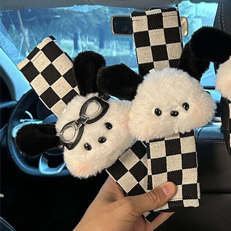 [ดีที่สุดซื้อร้านค้า] การ์ตูนรถที่นั่งเข็มขัดปกตุ๊กตาอัตโนมัติเข็มขัดนิรภัยไหล่แผ่นป้องกันอุปกรณ์ตกแต่งภายในรถยนต์หุ้นใหม - รูปที่ 2