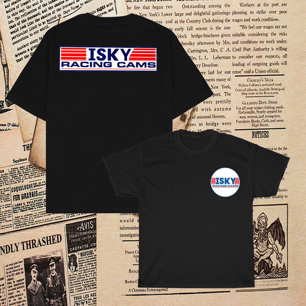 ใหม่ Isky Racing Cams Logo เสื้อยืดผู้ชายตลก