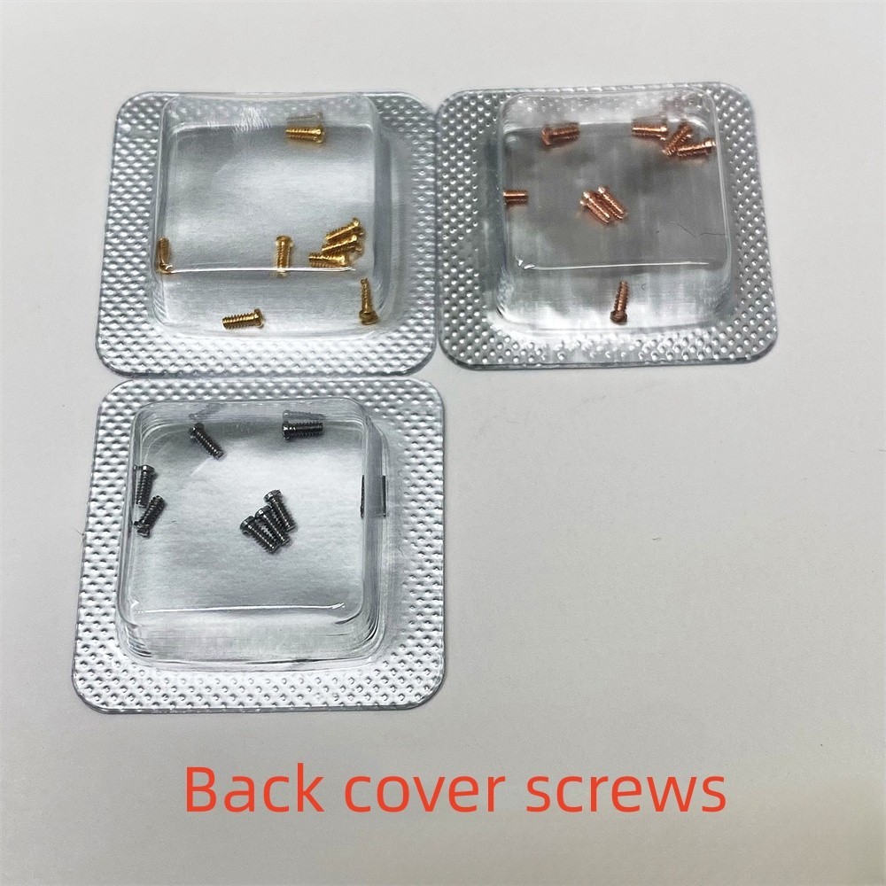 8 ชิ้น 2.5x1 มิลลิเมตร/3x1 มิลลิเมตรนาฬิกาฝาหลังสกรู Slotted สกรูสําหรับนาฬิกา Cartier
