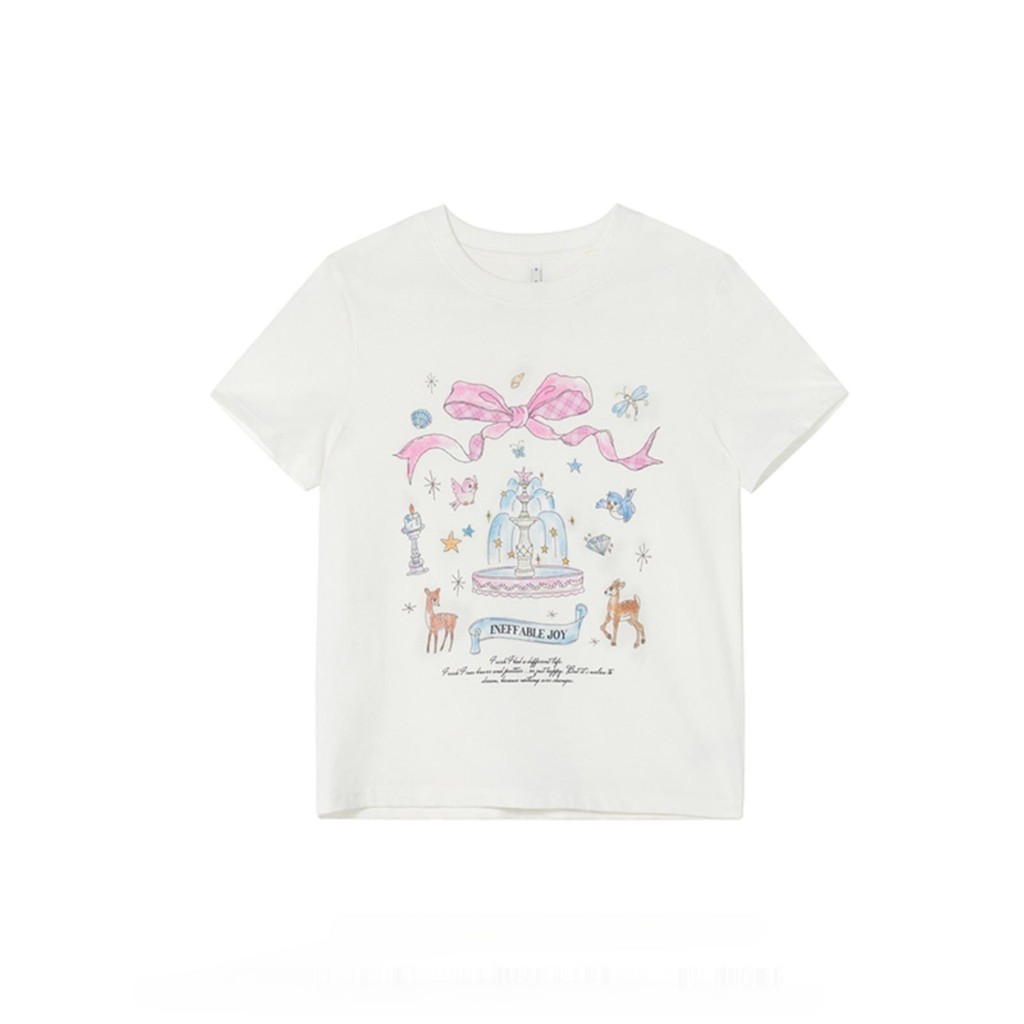 เกาหลี เสื้อแบบดารา เสื้อยืดแขนสั้น CMDXY1035 ผู้ชาย ผู้หญิง ลายทาง ตัวอักษร หลวม ลายสกรีน ฤดูร้อน ฤดูใบไม้ผลิ
