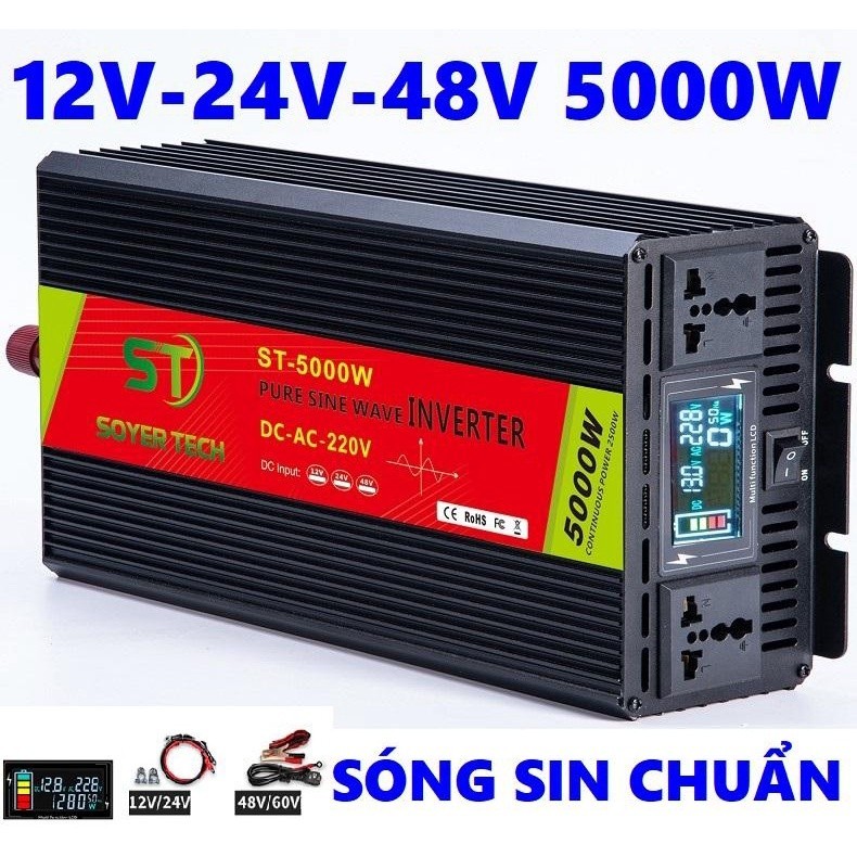 5000W Standard Sine Power Converter-12V/24V/48V เป็น 220V Standard Sine Power Converter 5000w-ST-500