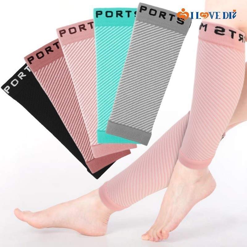 1 คู่ Sport Shin Splint Compression Calf Sleeves - ถุงเท้าป้องกันขาฟิตเนสความดัน - ปลอกแขนพยุงเข่าแบบ Unisex