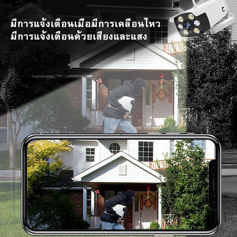 กันของหาย YooSee กล้องวงจรปิดไร้สาย IP Camera กล้องวงจรปิด FHD 1080P 2 ล้านพิกเซล มองเห็นในที่มืด