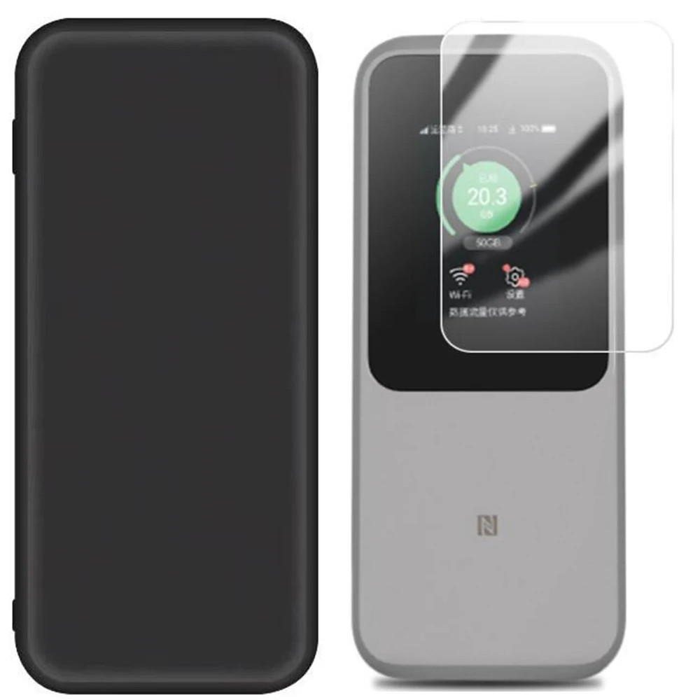 กันกระแทก Soft Tpu เกราะป้องกันผิวสําหรับ ZTE U50 Pro MU5120 แบบพกพา WiFi6 WiFi 5G Router ฟิล์มกระจก