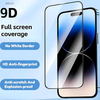 iPhone 16 15 14 13 12 11 X XS XR 7 8 6 SE Mini Plus Pro Max 2020 2022 ฟิล์มกันรอย 9D ฟิมล์กระจกเต็มจอ จอโทรศัพท์ ฟิม GHM