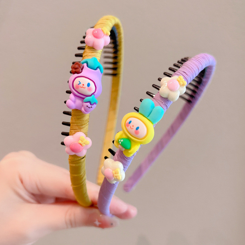 เด็กการ์ตูนกระต่ายสีลูกกวาดด้วยฟันไม่ง่ายที่จะหลุดที่คาดผมน่ารัก Tidy-up ผมหักเครื่องมือที่มีประโยชน์แถบคาดศีรษะกันลื่น ราคา ถูกที่สุด ดีลบีเคเค แกลเลอรีภาพที่ 2