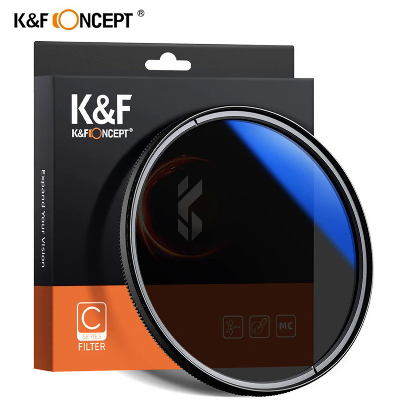 K&F Concept MC CPL Filter Ultra Slim Optics Multi Coated Circular Polarizer Camera Lens Filter 49mm 