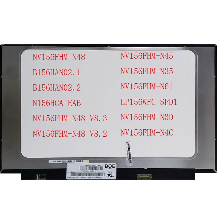 15.6 นิ้ว 30 pin NV156FHM-N48 b156han02.1 b156han02.2 N156HCA-EAB /eaa C1 NV156FHM-N48 V8.3 V8.3 v8.