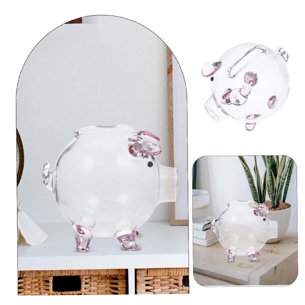 SONAR Piggy Money Bank, กล่องประหยัดเหรียญน้ําหนักเบาการ์ตูน, โปร่งใสทนทานที่มองเห็นได้โถเงินแก้วอเนกประสงค์เด็ก - รูปที่ 5