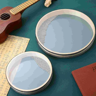 Hubert Wave Drum, สองด้านเสียงของ Sea Ocean Drum, Ocean Wave Bead Folk Songs Transparent Orff Instrument Hand Drum Percussion Play