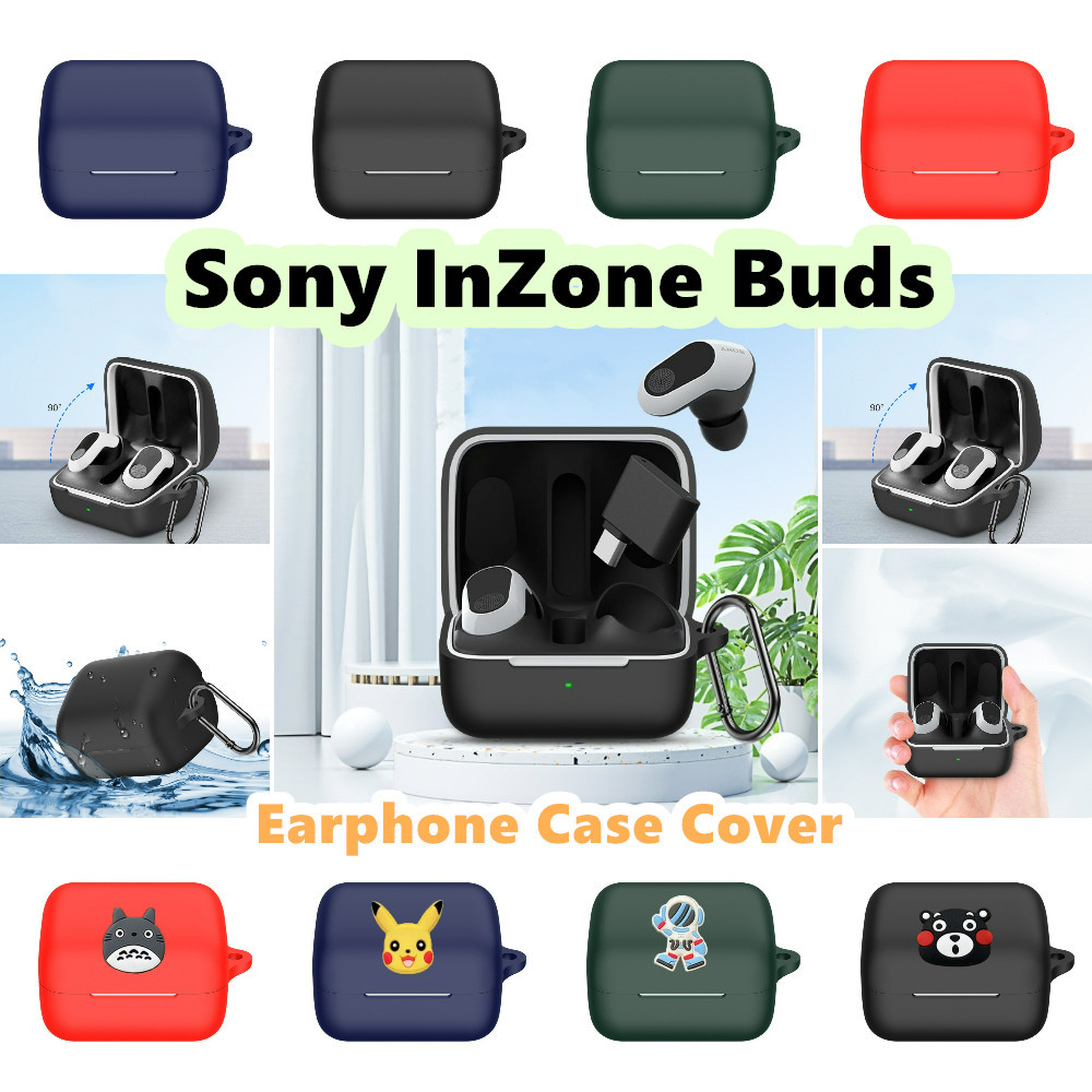 สําหรับ Sony InZone Buds กรณีการ์ตูนที่น่าสนใจซิลิโคนอ่อนนุ่มหูฟังกรณีปลอกฝาครอบ