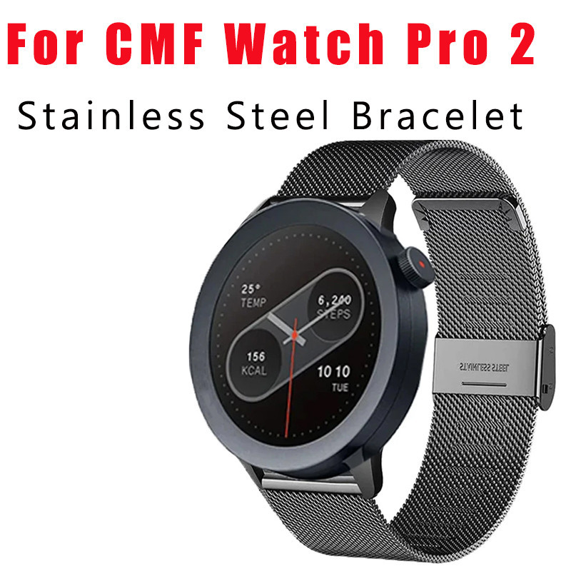 สร้อยข้อมือสแตนเลสสําหรับ CMF นาฬิกา Pro 2 สายนาฬิกาปรับสําหรับ CMF Pro 2 เข็มขัดโลหะ Correa CMF นาฬิกาอุปกรณ์เสริม