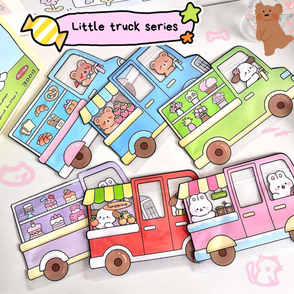 [HARU] Little Truck Series Ziplock Bag Hampers Gift Packaging Bag